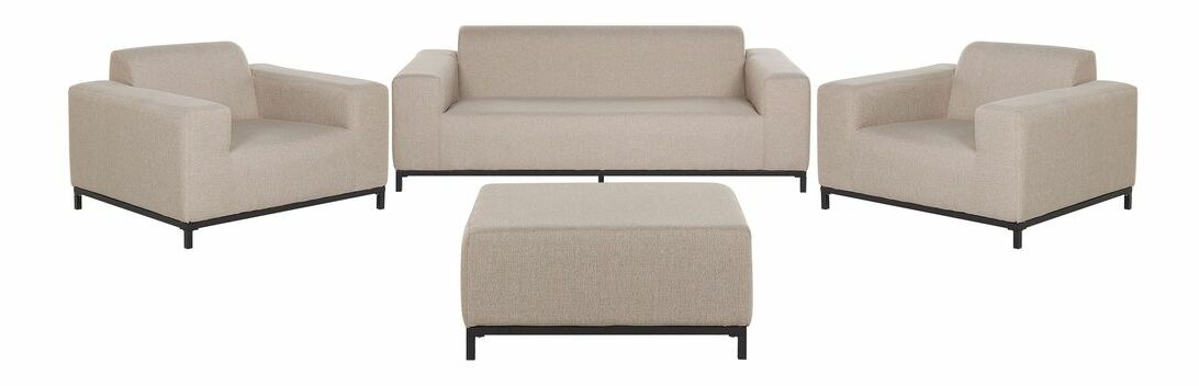 Záhradná sedacia súprava RAVIOL (béžová) (pre 5 osôb)