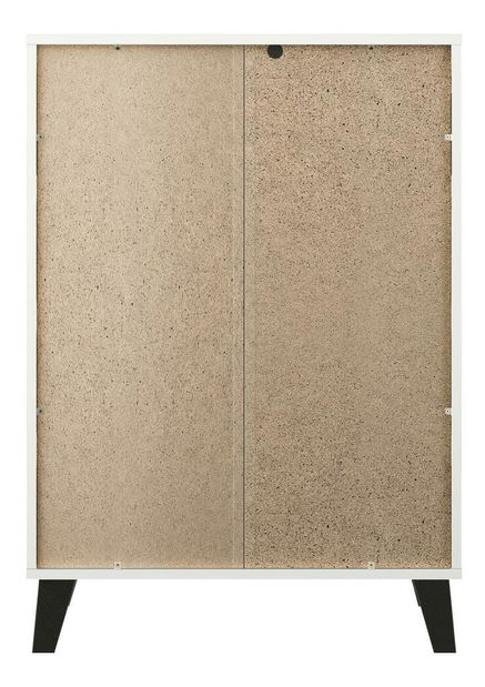 Comodă Brisas 4 (alb + negru) 