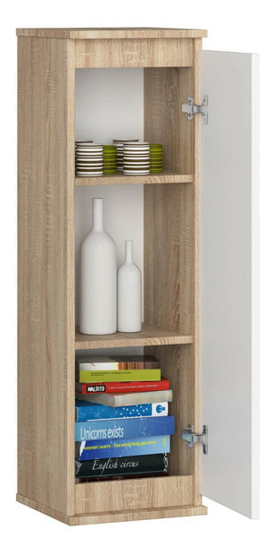 Zidni ormarić Wren (hrast sonoma + bijela)