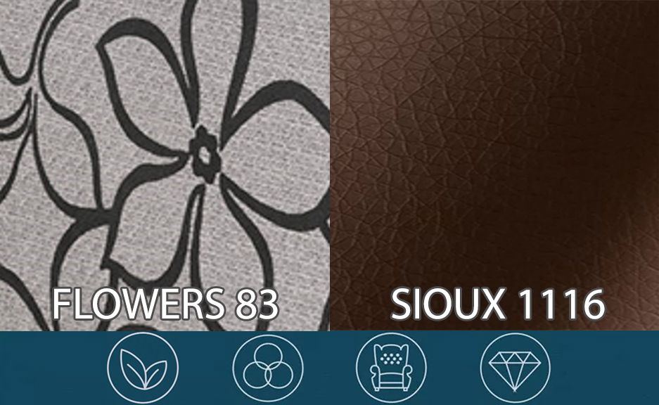 Pat matrimonial Boxspring 160 cm Lilac Comfort (Motiv + maro) (cu saltea și sp. depozitare)