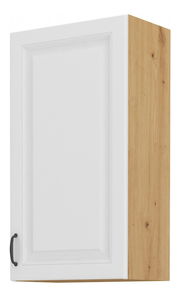 Dulap superior de bucătărie Sheila 45 G 90 1F (stejar artisan + alb)