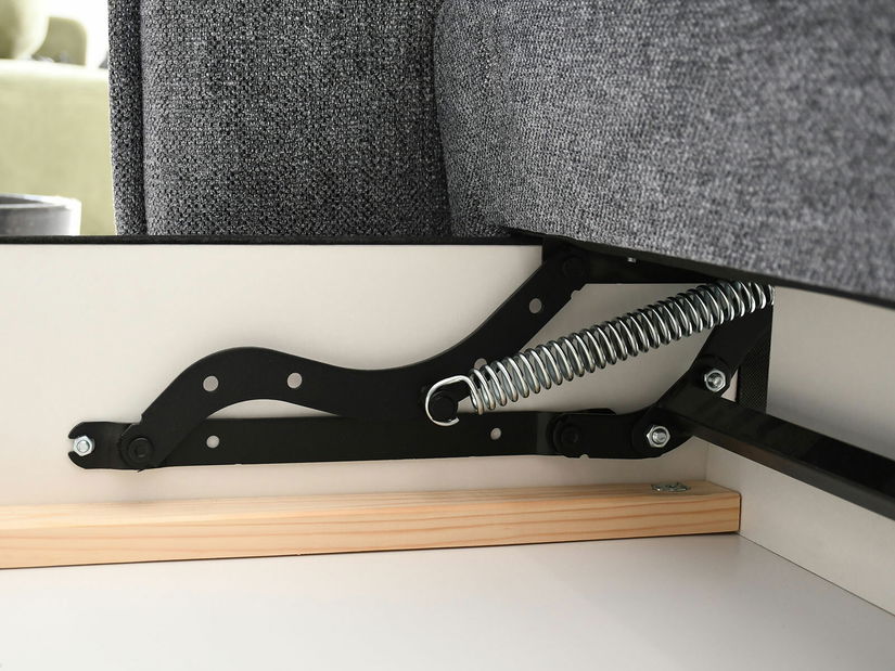 Pohovka dvojsedačka Medio (sivá + čierna)