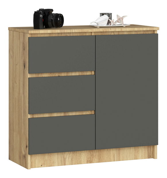 Komód Komeito (artisan tölgy + grafit)