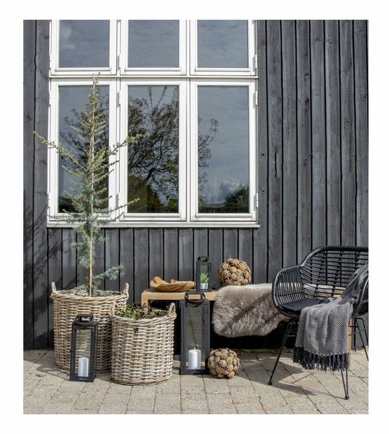 2 db-os fonott virágcserép szett Ivelina (barna)