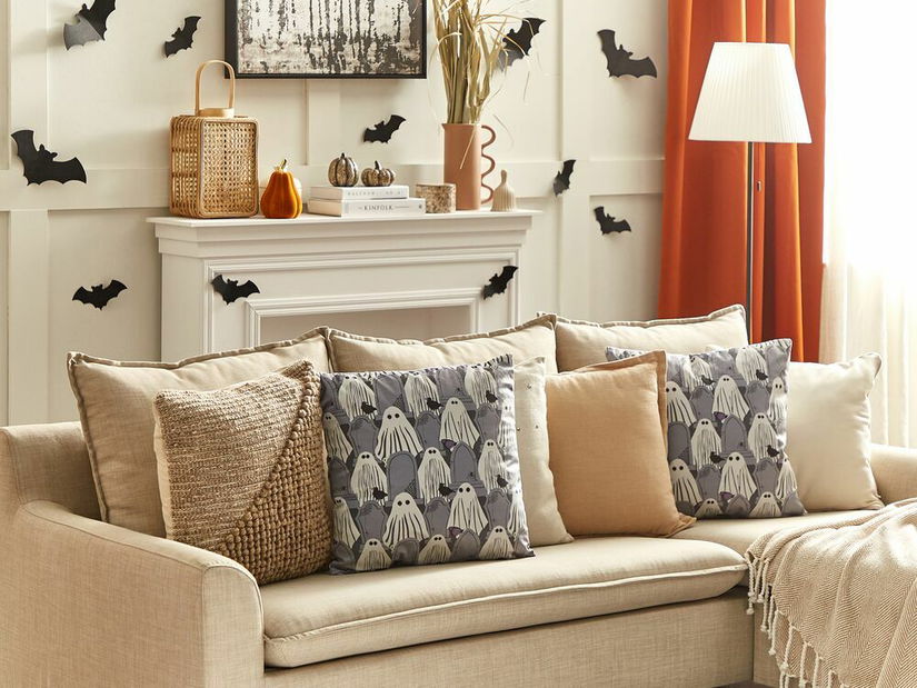 Ukrasni jastuk 45 x 45 cm Fanty (siva)