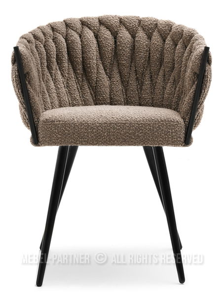 Stolička Roza (svetlohnedá + čierna)