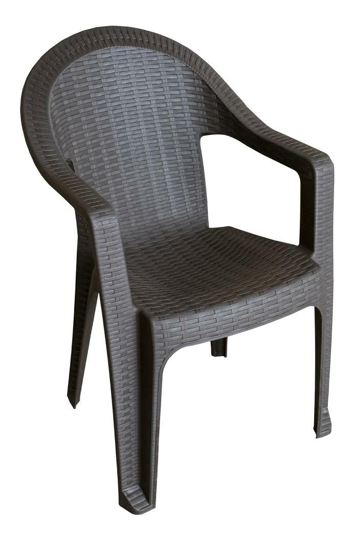 Záhradná stolička Zanjar (hnedá) 