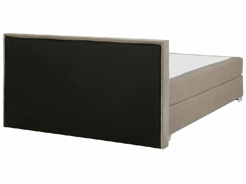 Manželská posteľ Boxspring 180 cm CONSOLE (s roštom a matracom) (béžová)