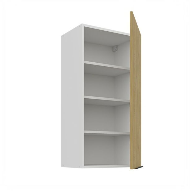 Dulap superior de bucătărie Carminia 45 G-90 1F (stejar cremona + alb)