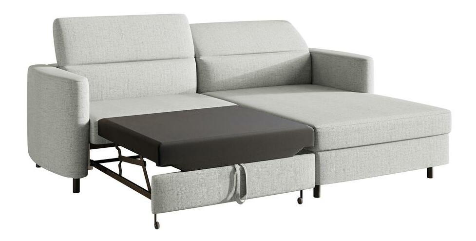 Sarokkanapé Buchu (J) (bézs szürke + fekete)