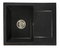 Kuhinjski sudoper Dalgam (crna + tekstura) (sa 2 otvora za bateriju) (D)