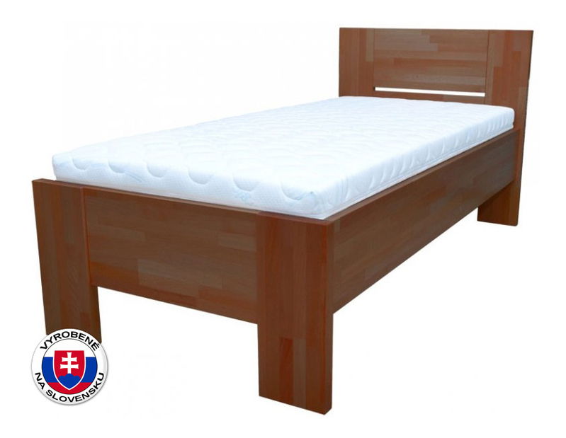 Pat de o persoană 100 cm Nicky tăblie plină (masiv)