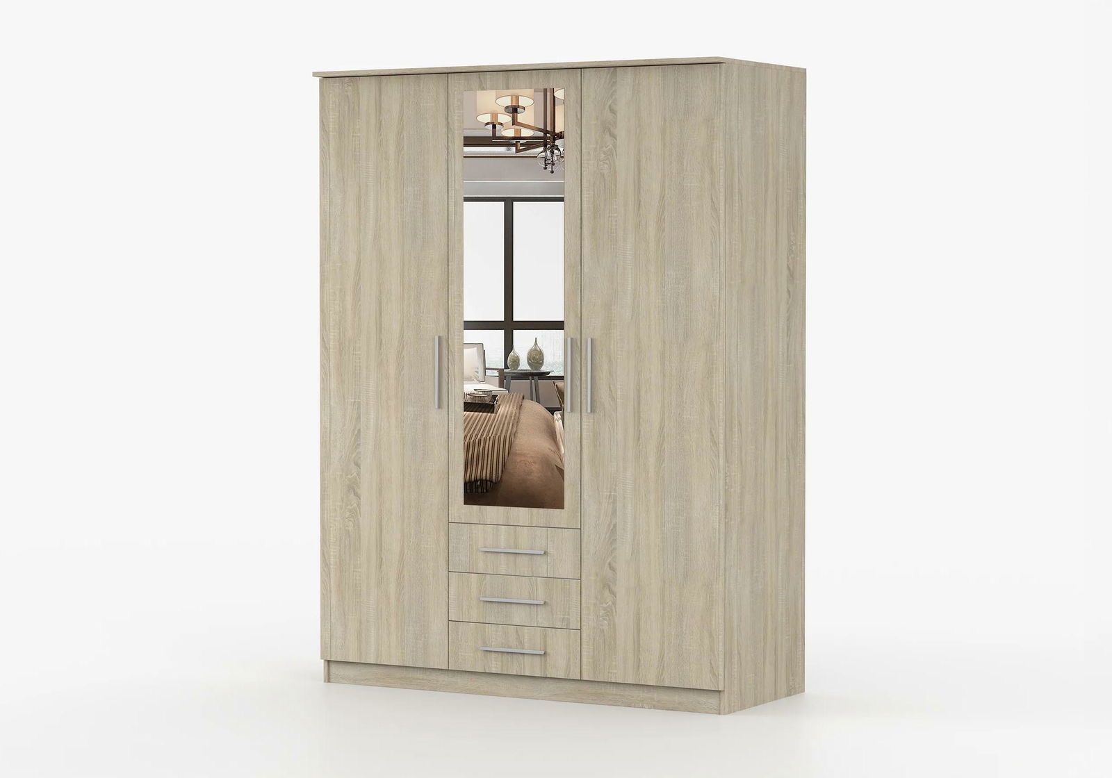 Dulap de haine Svalga 3D (stejar sonoma)