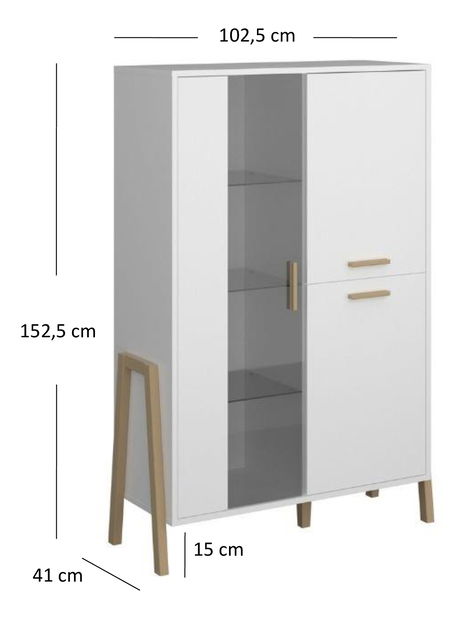 Vitrin Berry (fehér)