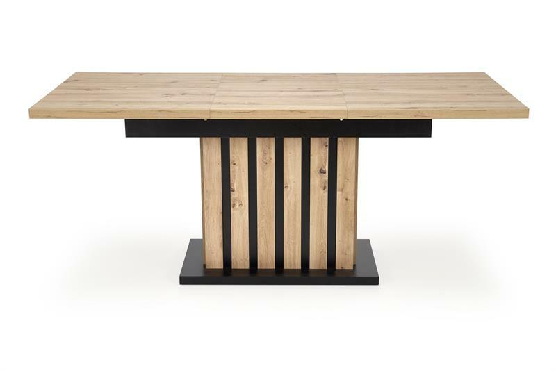 Blagovaonski stol Manuello (crni mramor + crna) (za 4 osobe)