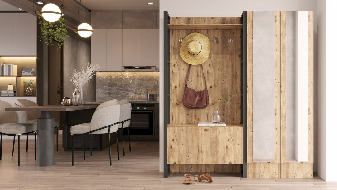 Mobilier hol Mele 17 (pin antlantic)