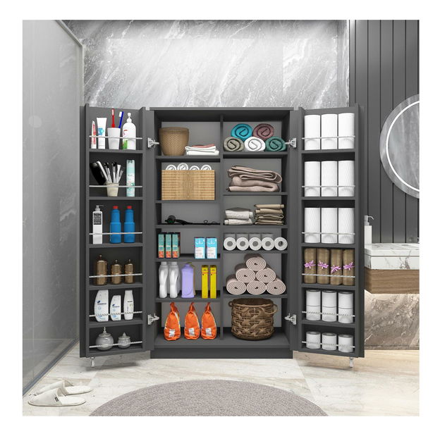 Ormar za garderobu Passek (antracit)