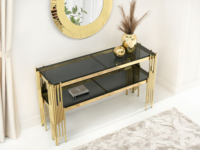 Konzolový stolík Borbandino (zlatá)