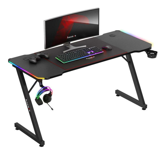 PC stolić Hyperion 3.3 (crna + šarena) (s LED rasvjetom)