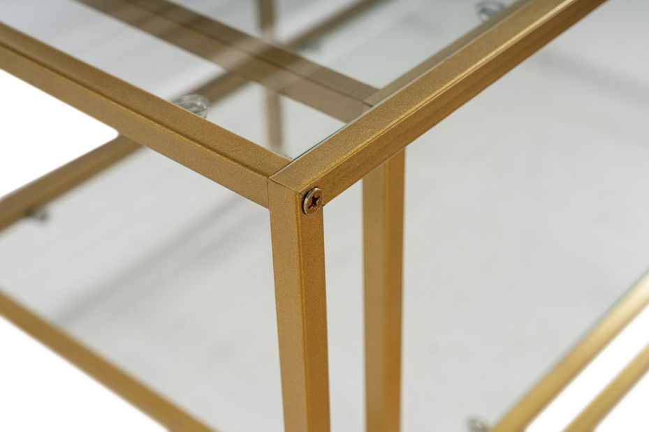 Set 2 buc. măsuțe cafea Sevaga (auriu)