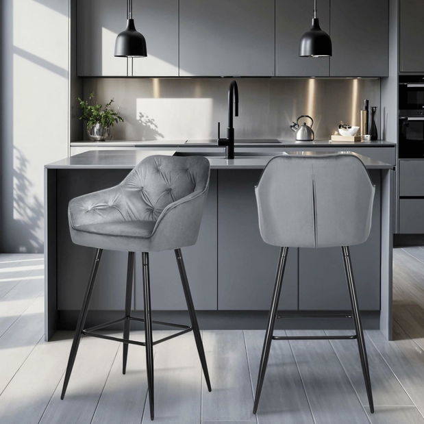 Barska stolica Solicitamos (siva) 