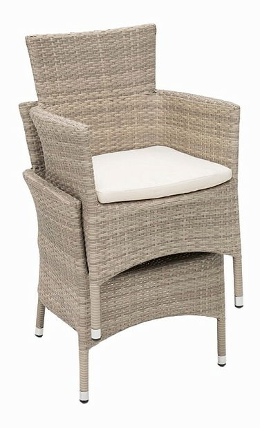 Záhradná zostava Modena II. 1+6 (sivo béžová) (um. Ratan)