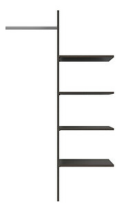 Police do skrine BRW Kaspian WKSZF/86 (wenge)