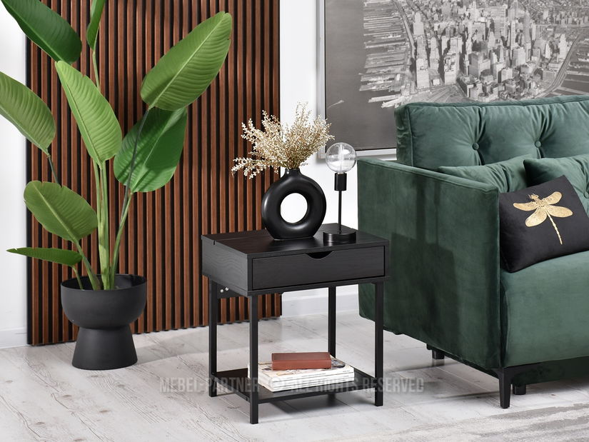 Noćni ormarić Emmo (crna)