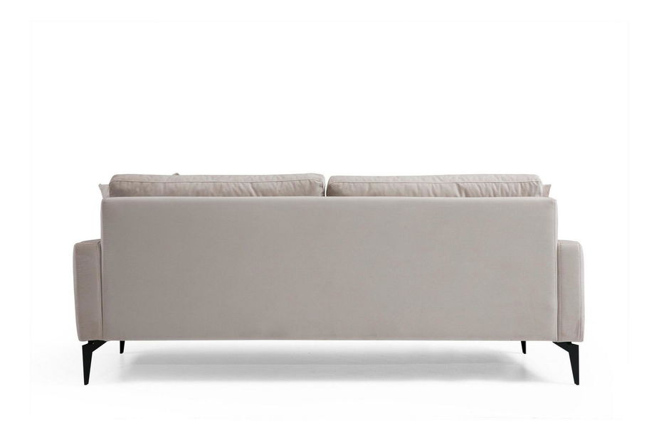 Canapea două locuri Papirolla (Bej + negru)