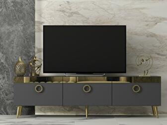TV asztal/szekrény Vidipo (antracit) 