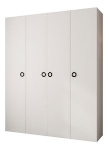 Ruhásszekrény 200 cm Carmela 40-1 (fehér + fekete)