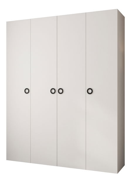 Dulap de haine 200 cm Carmela 40-1 (alb + Negru)