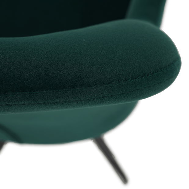 Fotoliu rotativ de design Vavien (verde)