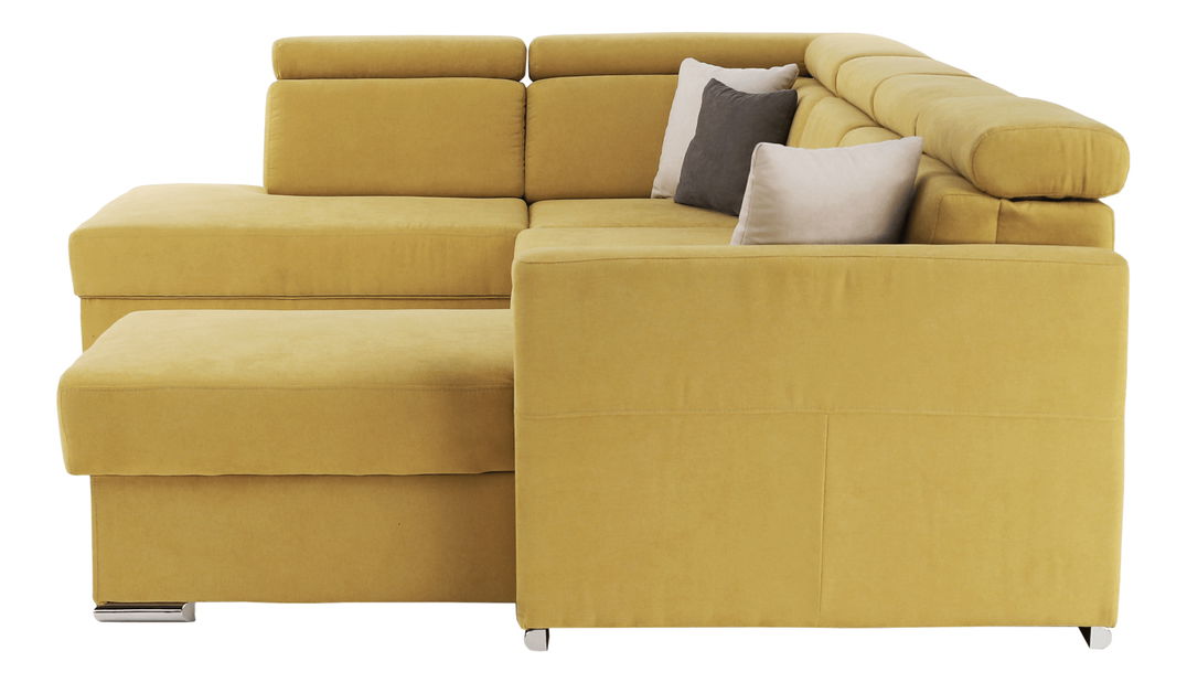 Rohová sedačka U Maidstone (žltá) (L)