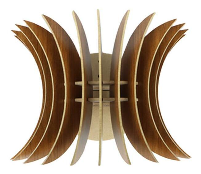 Zidna svjetiljka Centorillo 1 (orah)