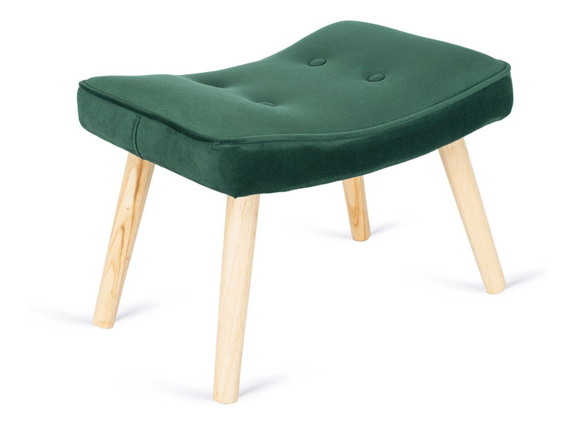 Fotel zsámollyal Lombardi (zöld) 