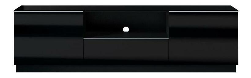 Falraszerelhő TV asztal Henry Typ 40 (fekete + magasfényű fekete)