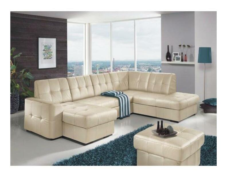 Colțar din piele în formă de U Trek (Alb) (D)