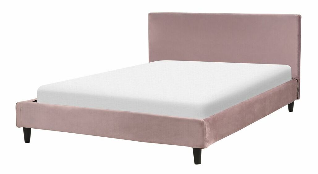 Manželská posteľ 140 cm Ferdinand (ružová) (s roštom)
