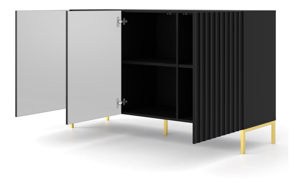 TV stolić/ormarić 150 3D Warsaw (crna + zlatna)