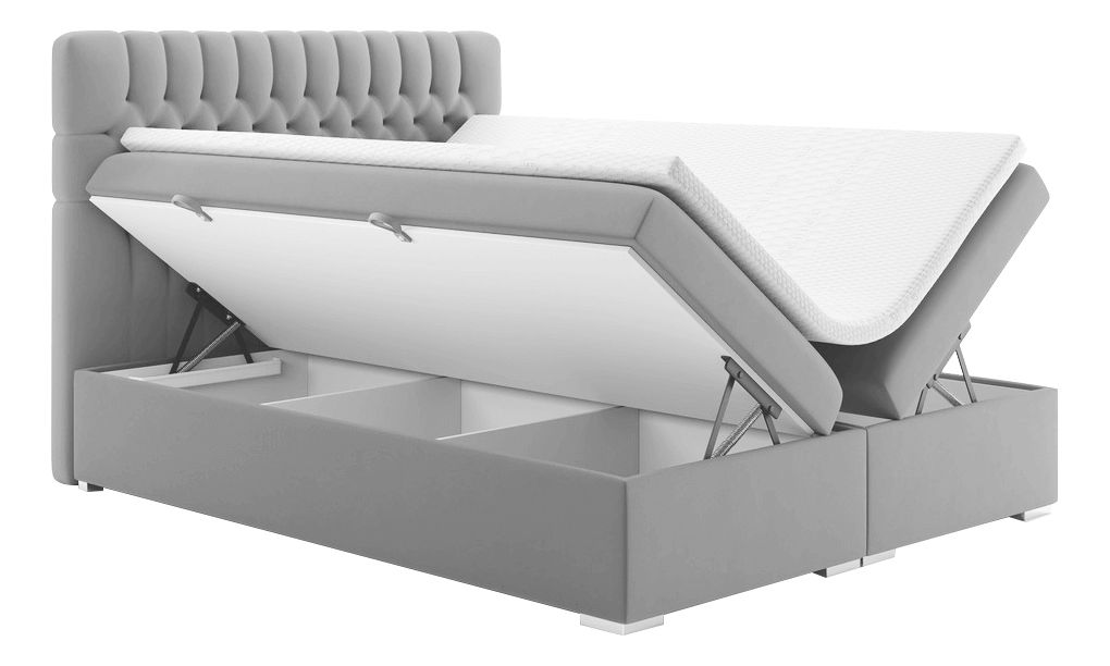 Dizájnos fotel Clorita (sötétszürke) (matracokkal)