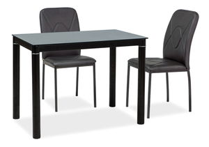Étkezőasztal Gabriel (fekete + fekete) (4 fő részére)