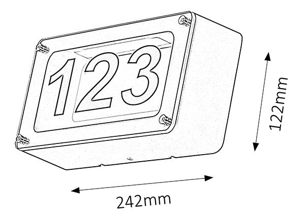 Vonkajšie svietidlo Hannover 8747 (antracit + sivá)