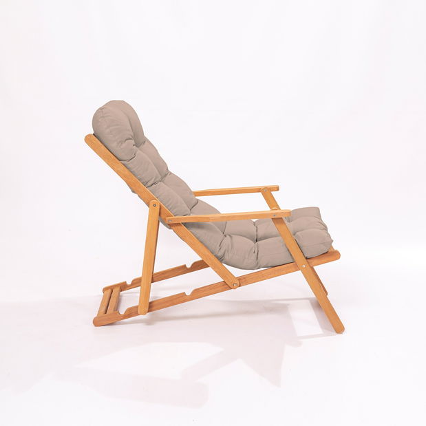 Vrtni set stol i stolice (3 kom.) Mackenzie 6 (smeđa + prirodna)