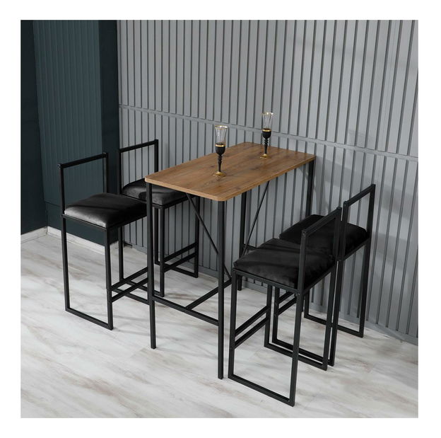 Blagovaonski set Nathaniel (orah + crna)