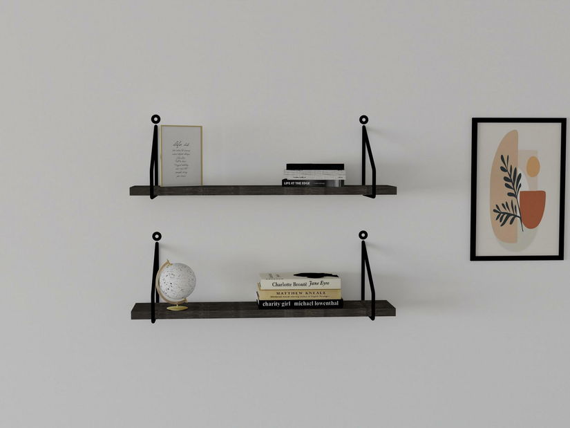 Set 2buc. rafturi Tubusu (antracit) 