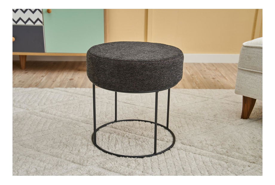 Taburetka Moonella 2 (antracit + čierna)
