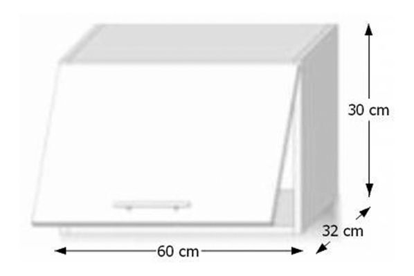 Gornji kuhinjski ormarić iznad nape Lilouse G 60 OK 