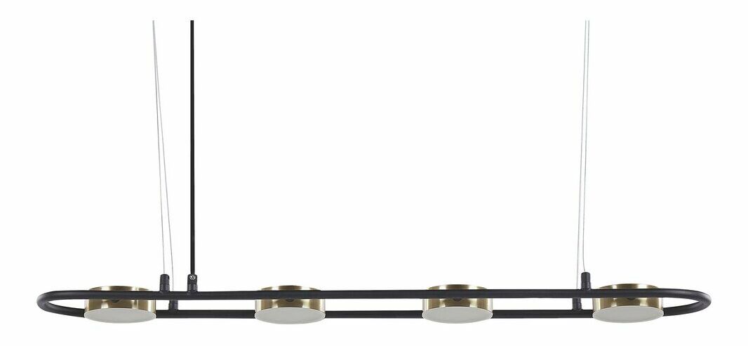 Függesztett lámpa Malza (fekete + sárgaréz)