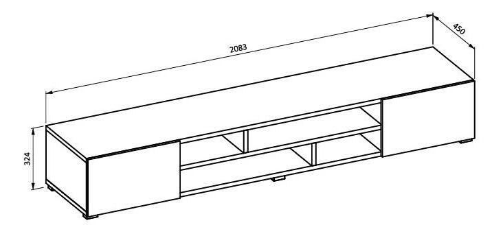 TV stolić/ormarić Cobie Typ 40 (crna)